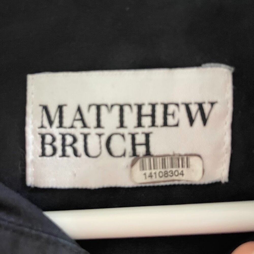 Matthew Bruch cropped tied button-up top - Picture 11 of 12